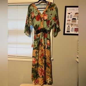 Farm Rio kimono maxi dress size xs
